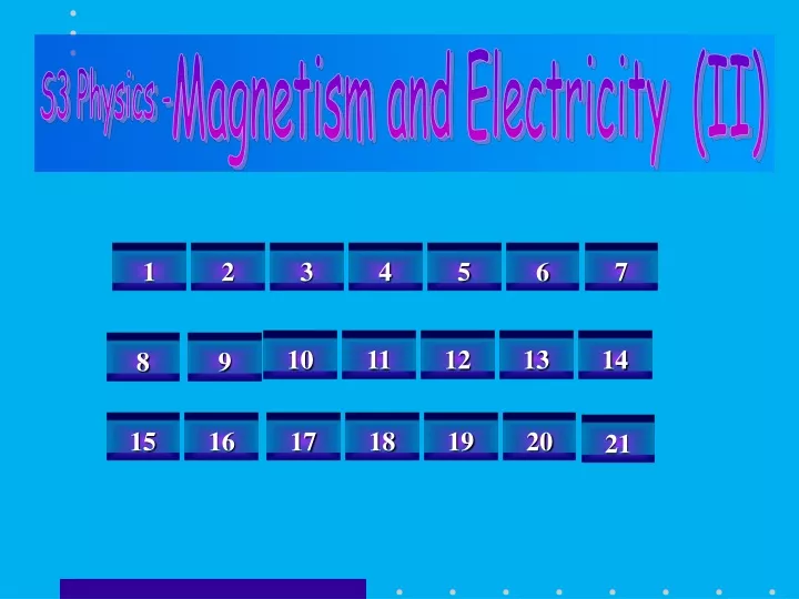 magnetism and electricity ii