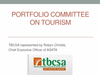 PORTFOLIO COMMITTEE ON TOURISM