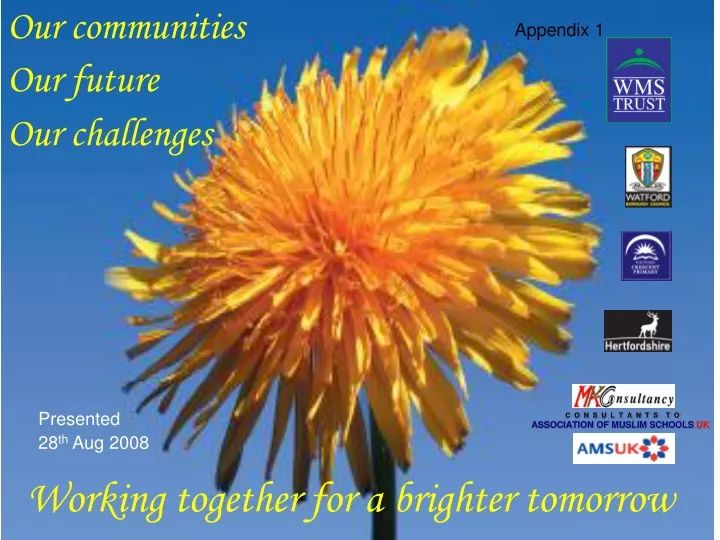 our communities our future our challenges