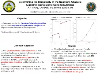 Determining the Complexity of the Quantum Adiabatic Algorithm using Monte Carlo Simulations