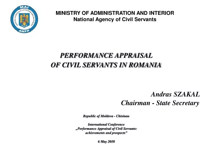 performance appraisal of civil servants