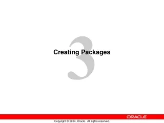 Creating Packages