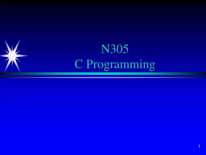 n305 c programming