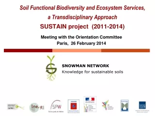 SNOWMAN NETWORK Knowledge for sustainable soils