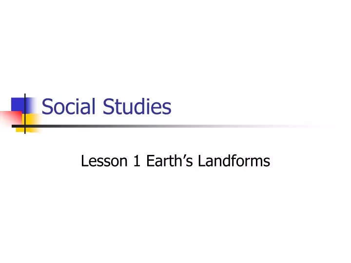 social studies