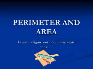 PERIMETER AND AREA