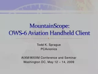 mountainscope ows 6 aviation handheld client