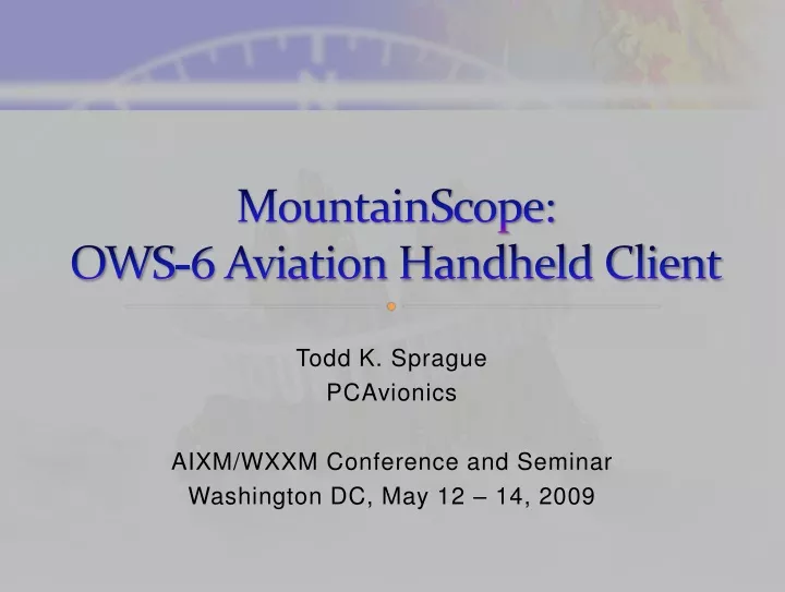 mountainscope ows 6 aviation handheld client