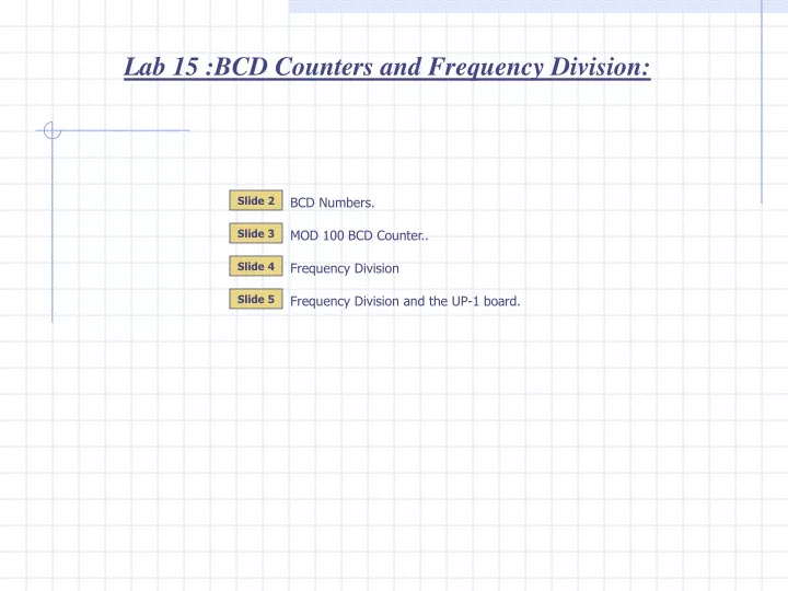lab 15 bcd counters and frequency division