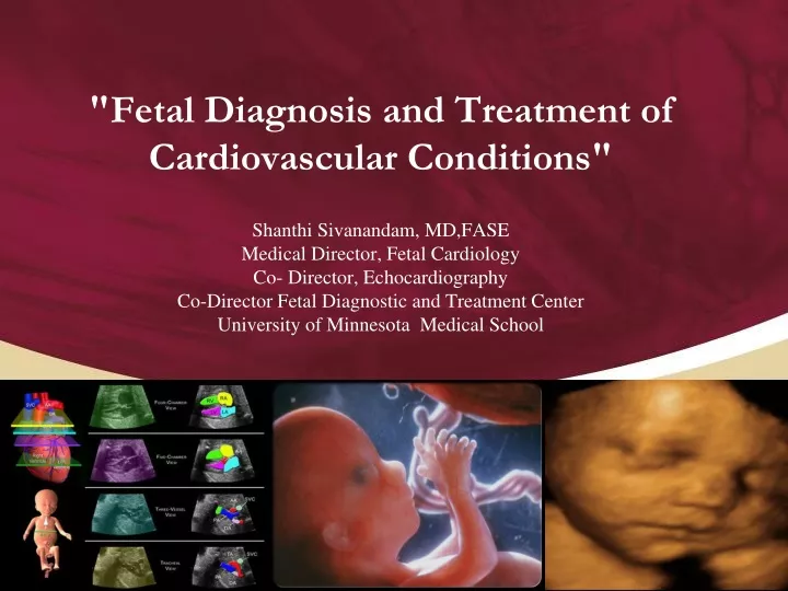 fetal diagnosis and treatment of cardiovascular