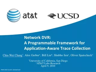 Network DVR: A Programmable Framework for Application-Aware Trace Collection