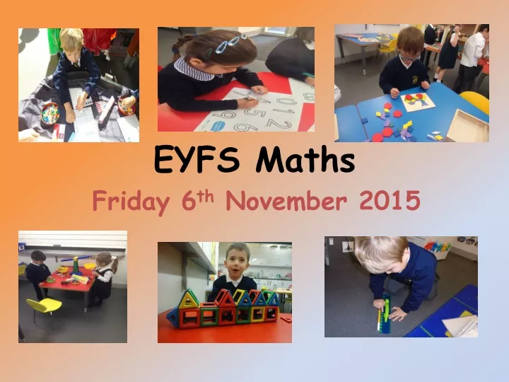 eyfs maths