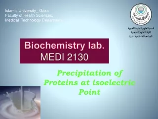 Precipitation of Proteins at isoelectric Point