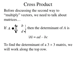 PPT - Cross Product PowerPoint Presentation, free download - ID:2849156