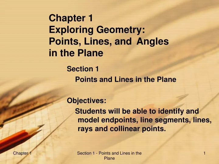chapter 1 exploring geometry points lines and angles in the plane