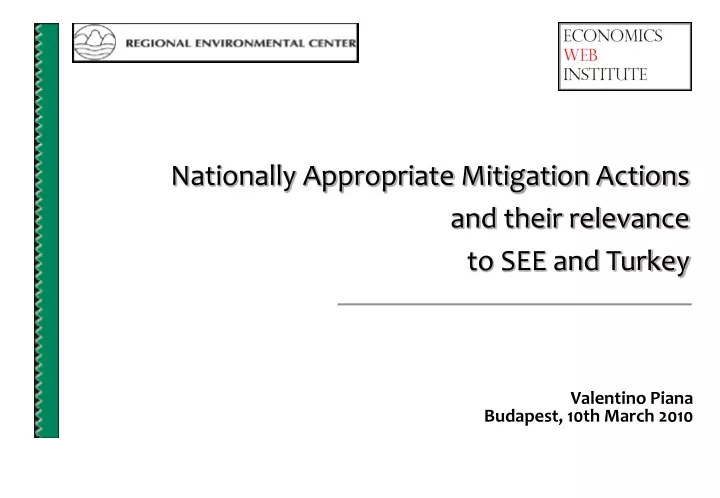 nationally appropriate mitigation actions