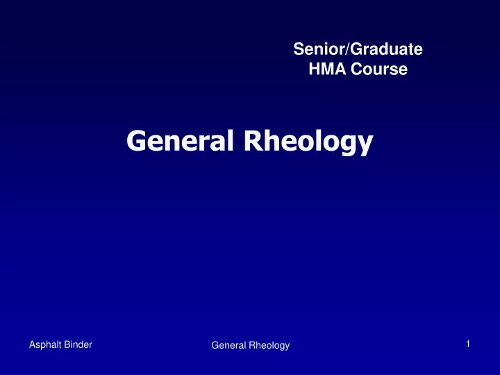 general rheology