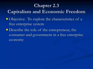 Chapter 2.3 Capitalism and Economic Freedom
