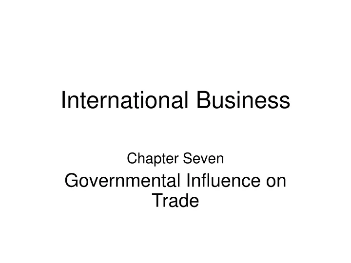 international business