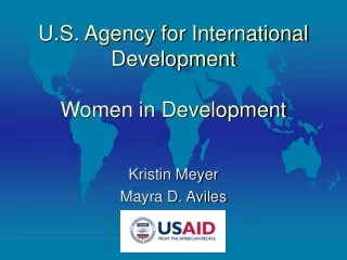 U.S. Agency for International Development Women in Development