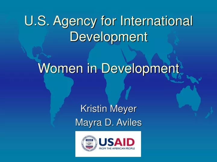 u s agency for international development women in development