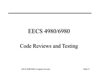 EECS 4980/6980