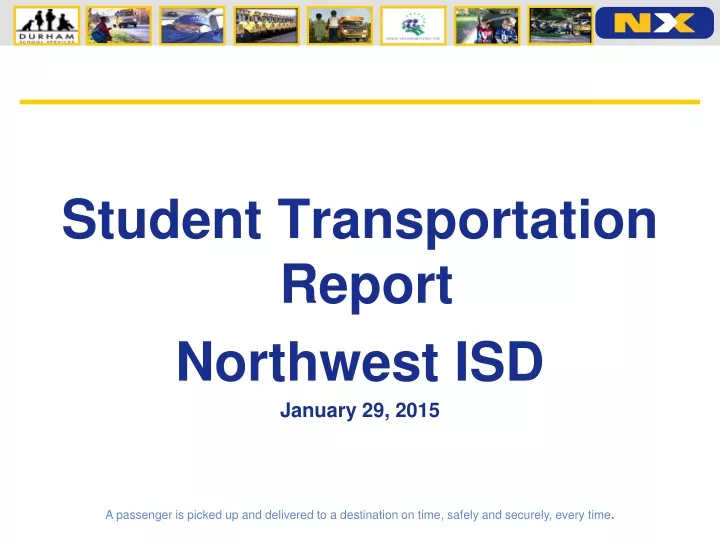 student transportation report northwest