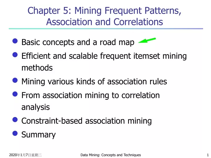 chapter 5 mining frequent patterns association and correlations