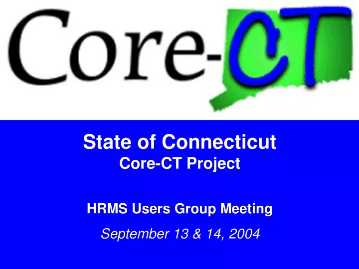 state of connecticut core ct project hrms users