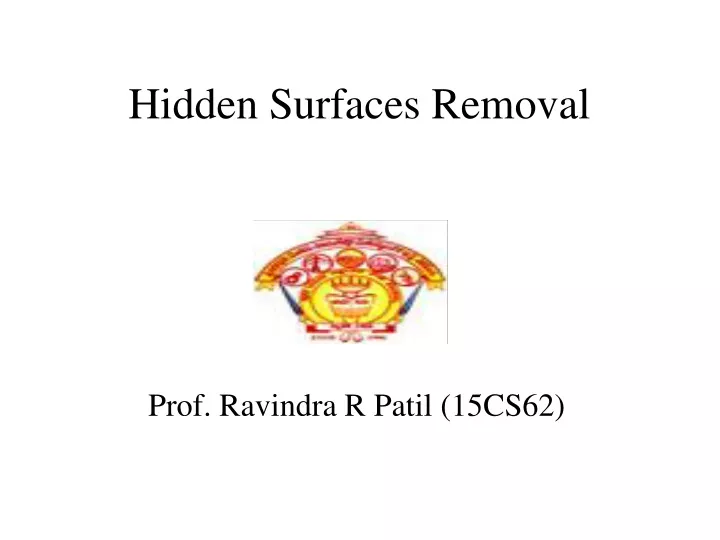 hidden surfaces removal