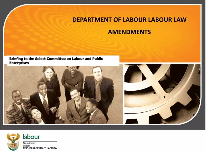 department of labour labour law amendments