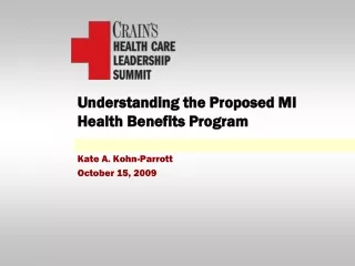 Understanding the Proposed MI Health Benefits Program