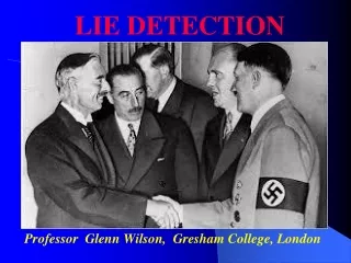 Professor  Glenn Wilson,  Gresham College, London