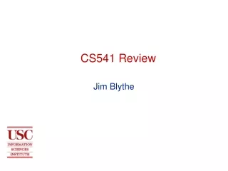 CS541 Review