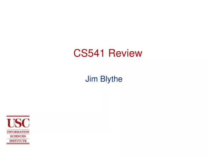 cs541 review