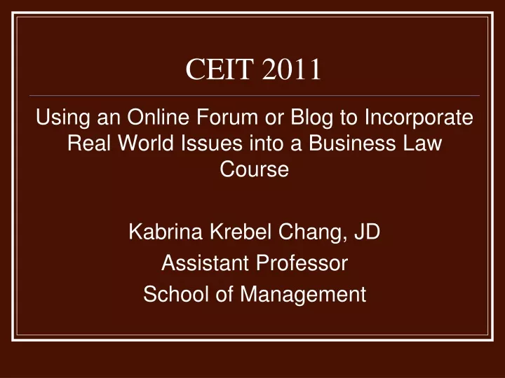 ceit 2011