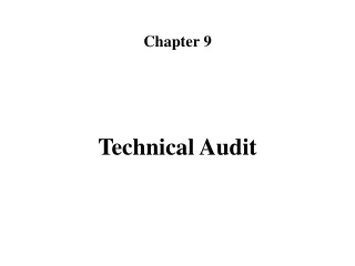 Technical Audit