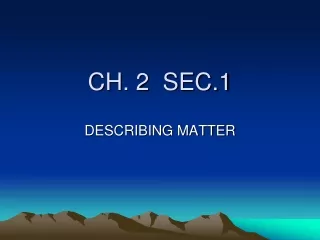 CH. 2  SEC.1