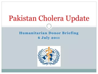 pakistan cholera update