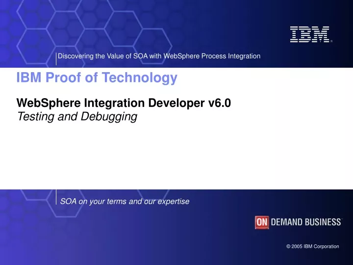 websphere integration developer v6 0 testing and debugging