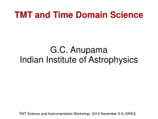 TMT and Time Domain Science