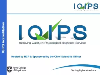 Hosted by RCP &amp; Sponsored by the Chief Scientific Officer