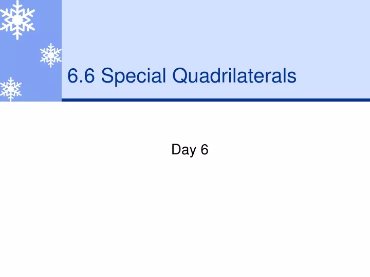 6 6 special quadrilaterals