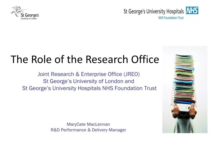 the role of the research office
