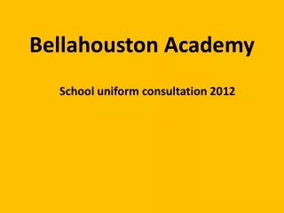 Bellahouston Academy