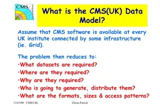 What is the CMS(UK) Data Model?