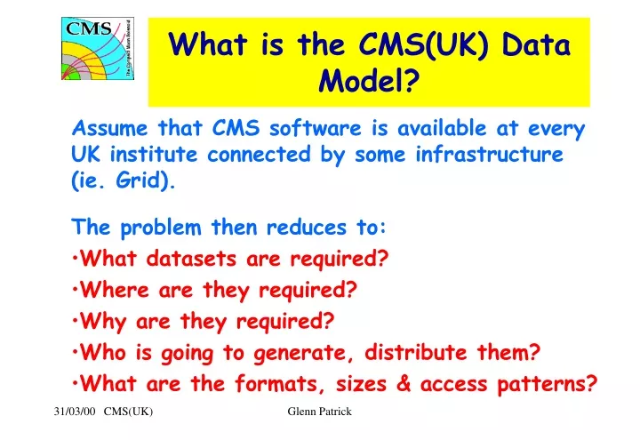 what is the cms uk data model