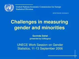 Challenges in measuring gender and minorities