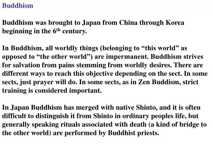 buddhism buddhism was brought to japan from china