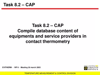 Task 8.2 – CAP